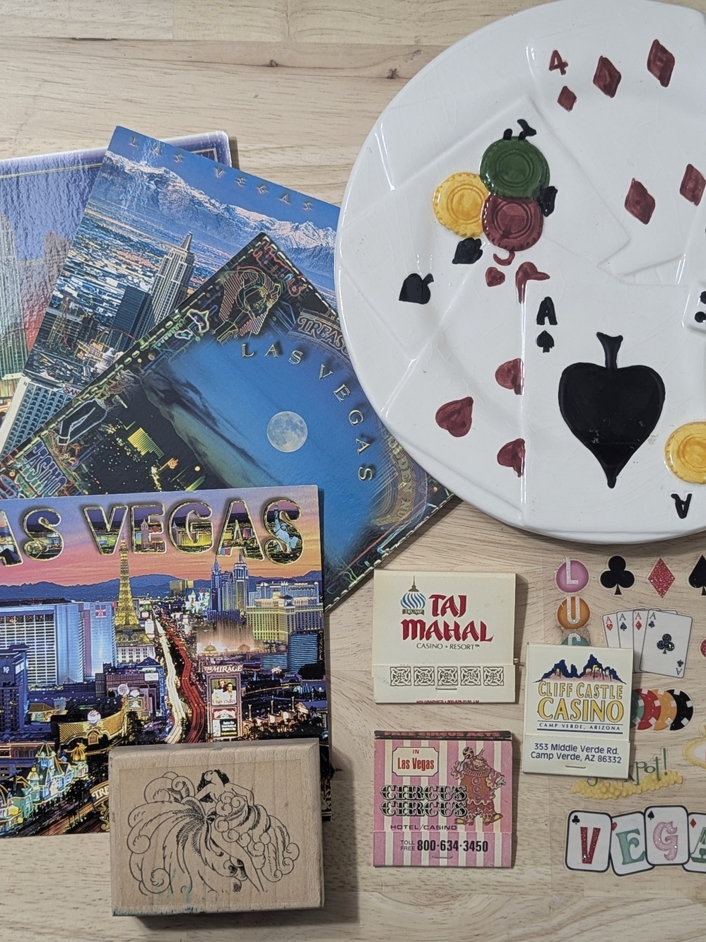 Vintage Las Vegas Casino Night Gift Set Crafting Bundle